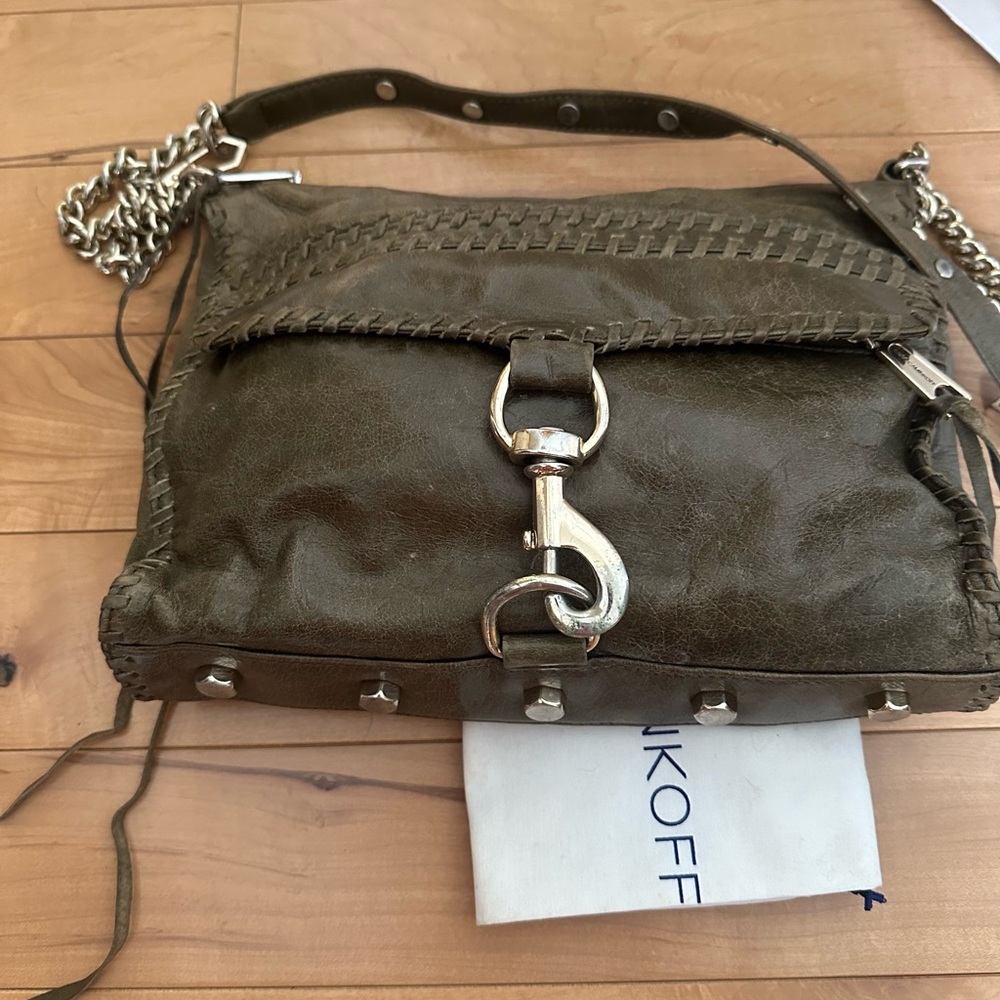 Rebecca Minkoff MAC Green Shoulder Bag can be crossbody